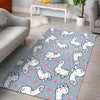 Llama Pattern Print Floor Mat-grizzshop