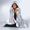 Llama Pattern Print Hooded Blanket-grizzshop