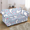 Llama Pattern Print Loveseat Cover-grizzshop