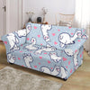 Llama Pattern Print Loveseat Cover-grizzshop