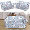 Llama Pattern Print Loveseat Cover-grizzshop