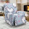 Llama Pattern Print Recliner Cover-grizzshop