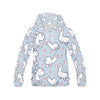 Llama Pattern Print Women Pullover Hoodie-grizzshop