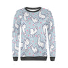 Llama Pattern Print Women's Sweatshirt-grizzshop