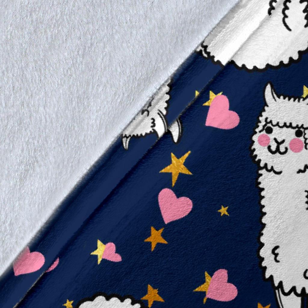 Llama Print Pattern Blanket-grizzshop