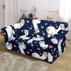 Llama Print Pattern Loveseat Cover-grizzshop