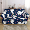 Llama Print Pattern Loveseat Cover-grizzshop