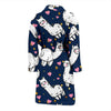 Llama Print Pattern Men Long Robe-grizzshop