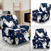 Llama Print Pattern Recliner Cover-grizzshop