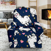 Llama Print Pattern Recliner Cover-grizzshop