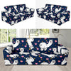 Llama Print Pattern Sofa Covers-grizzshop