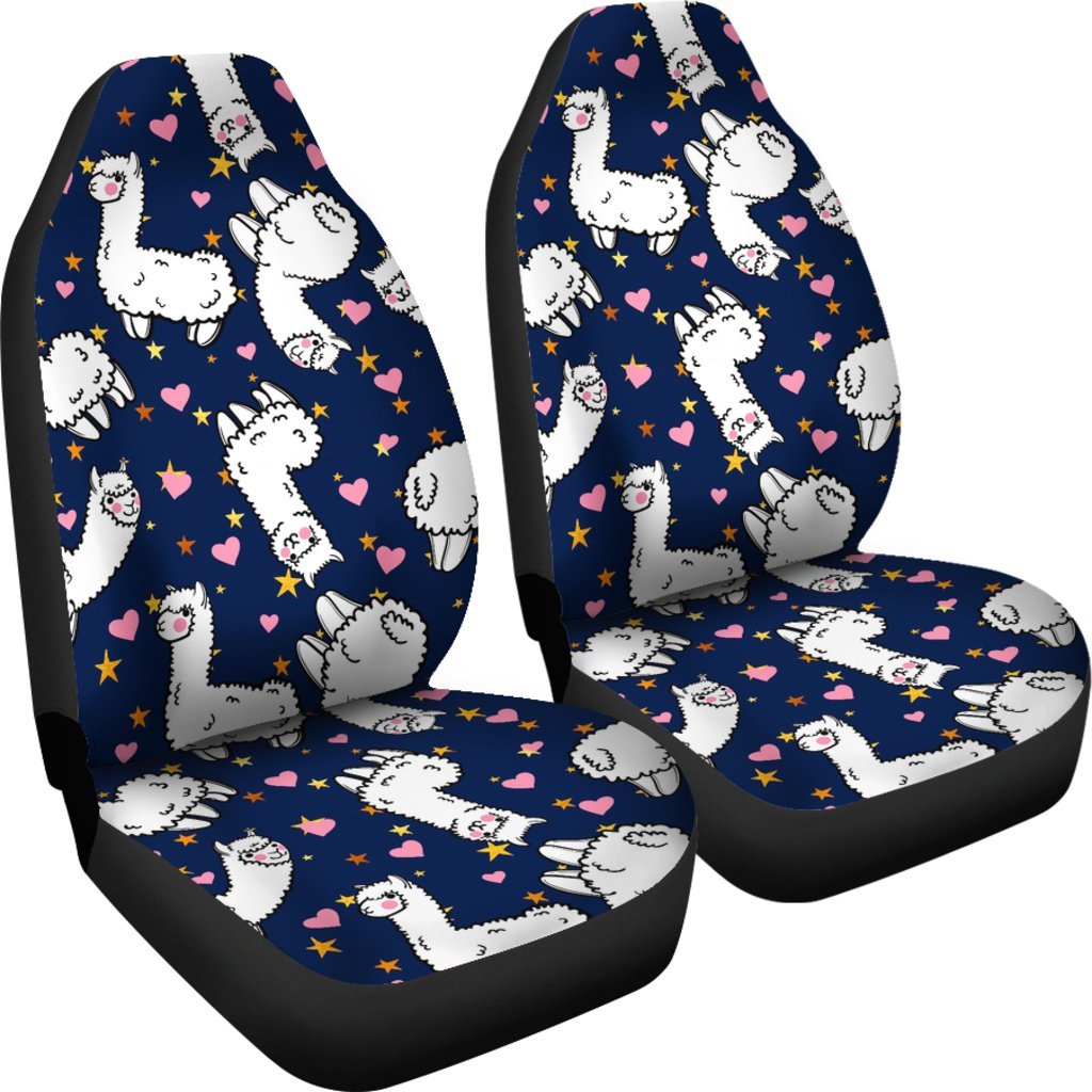 Llama Print Pattern Universal Fit Car Seat Cover-grizzshop