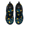 Llama Yellow Print Pattern Black Sneaker-grizzshop