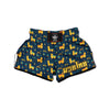 Llama Yellow Print Pattern Muay Thai Boxing Shorts-grizzshop