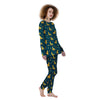 Llama Yellow Print Pattern Women's Pajamas-grizzshop