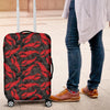 Lobster Black Pattern Print Luggage Cover Protector-grizzshop