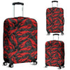 Lobster Black Pattern Print Luggage Cover Protector-grizzshop