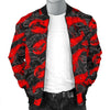 Lobster Black Pattern Print Men's Bomber Jacket-grizzshop