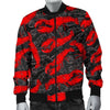 Lobster Black Pattern Print Men's Bomber Jacket-grizzshop