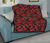 Lobster Black Pattern Print Quilt-grizzshop