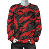 Lobster Black Pattern Print Women's Sweatshirt-grizzshop