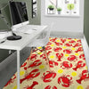 Lobster Crab Pattern Print Floor Mat-grizzshop