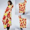 Lobster Crab Pattern Print Hooded Blanket-grizzshop