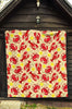 Lobster Crab Pattern Print Quilt-grizzshop