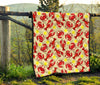 Lobster Crab Pattern Print Quilt-grizzshop