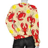 Lobster Crab Pattern Print Women's Sweatshirt-grizzshop