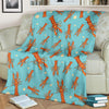 Lobster Pattern Print Blanket-grizzshop