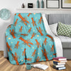 Lobster Pattern Print Blanket-grizzshop