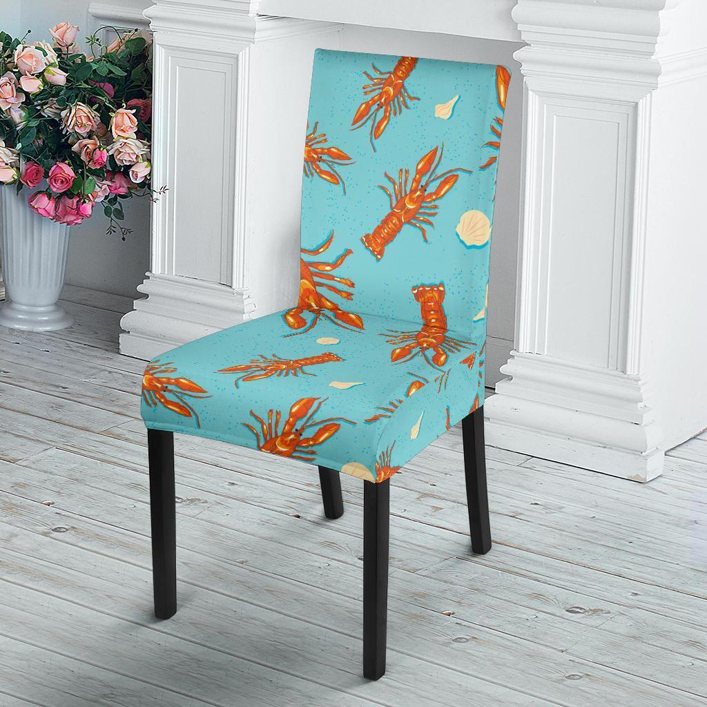 Lobster Pattern Print Chair Cover-grizzshop