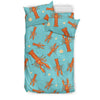 Lobster Pattern Print Duvet Cover Bedding Set-grizzshop