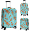 Lobster Pattern Print Luggage Cover Protector-grizzshop