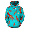 Lobster Pattern Print Men Women Pullover Hoodie-grizzshop