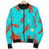 Lobster Pattern Print Men's Bomber Jacket-grizzshop