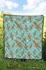 Lobster Pattern Print Quilt-grizzshop