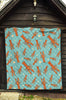 Lobster Pattern Print Quilt-grizzshop