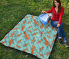 Lobster Pattern Print Quilt-grizzshop