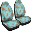 Lobster Pattern Print Universal Fit Car Seat Covers-grizzshop