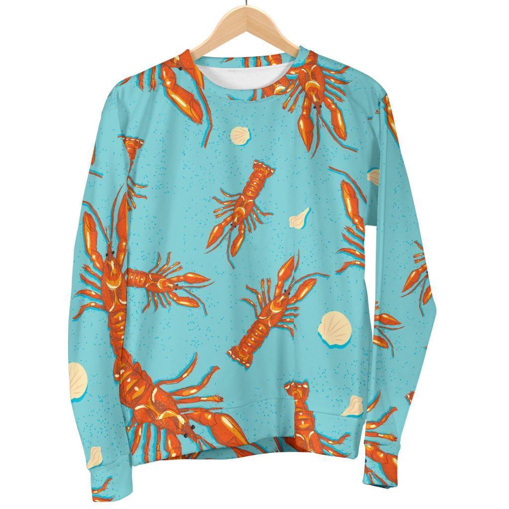 Lobster Pattern Print Women's Sweatshirt-grizzshop