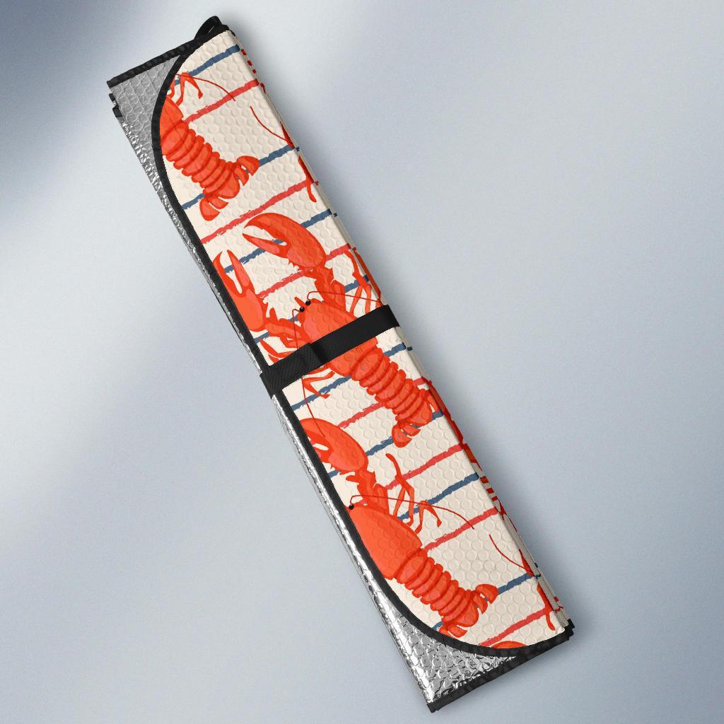 Lobster Print Pattern Car Sun Shade-grizzshop