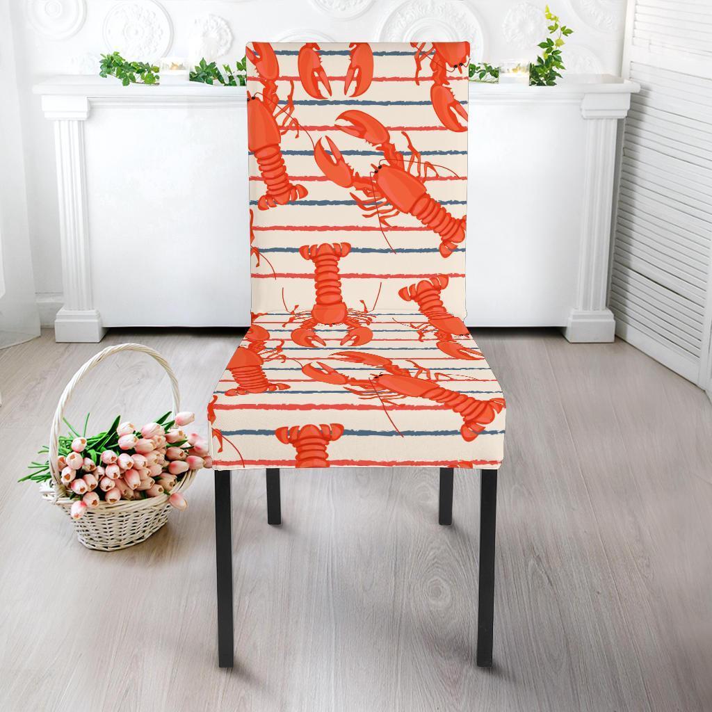 Lobster Print Pattern Chair Cover-grizzshop