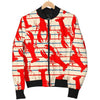 Lobster Print Pattern Men's Bomber Jacket-grizzshop