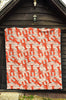 Lobster Print Pattern Quilt-grizzshop