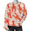 Lobster Print Pattern Women's Sweatshirt-grizzshop