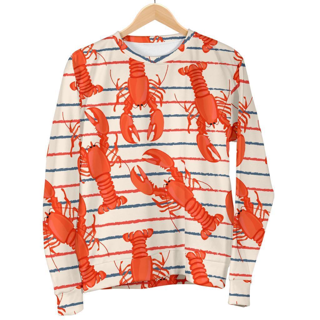 Lobster Print Pattern Women's Sweatshirt-grizzshop