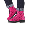 Lollipop Candy Pink Print Pattern Leather Boots-grizzshop