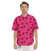 Lollipop Candy Pink Print Pattern Men's Short Sleeve Shirts-grizzshop